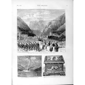   1874 CIVIL WAR SPAIN TOLOSA DON CARLOS CASKET RHINE
