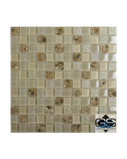 Glass Resin Blend Mosaic Tile 12x12   Seashell Blend, Carton