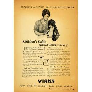  1928 Vintage Ad Vicks VapoRub Cold Ointment Treatment 