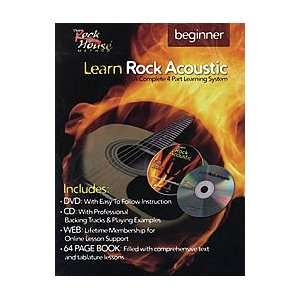  Rock House Guitar Method Learn Rock Acoustic, Beginner 