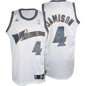  Antawn Jamison Jersey adidas White Swingman #4 Washington 