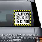 Caution ALASKAN MALAMUTE on Board Window Sticker Bumper