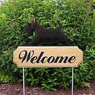Scottish Terrier Black Metal Welcome Sign  