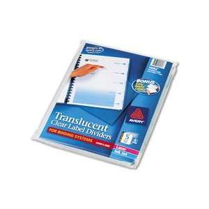  Avery® Index Maker® Translucent Clear Label Dividers 