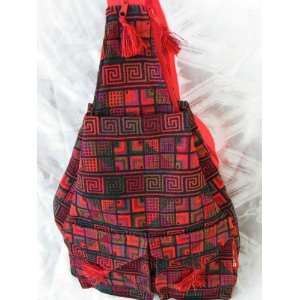  XL Ethnic Woven Backpack 3 Pockets Shoulder Tote Bag U4R 