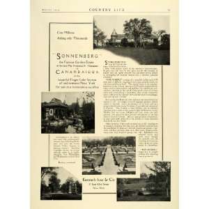  1925 Ad Sonnenberg Gardens Frederick F. Thompson 