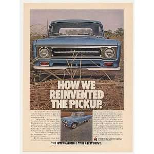  1969 IH International Harvester Reinvented Pickup Print Ad 