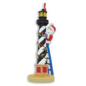  Santa Hatteras Lighthouse Island Christmas Ornament