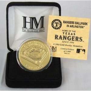  Rangers Ballpark Texas Rangers Gold Coin 