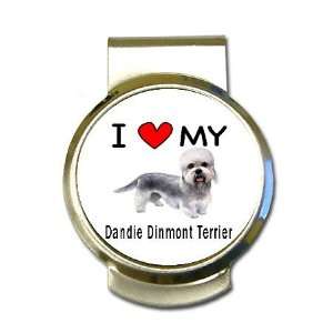  I Love My Dandie Dinmont Terrier Money Clip Office 