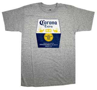 Corona Extra Label Vintage Style Beer Alcohol T Shirt Tee  