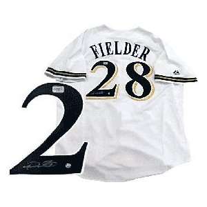Prince Fielder Autographed / Signed Milwaukee Brewers Jersey