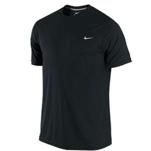  Nike Black Foundation Short Sleeve Dri Fit Shirt Sports 