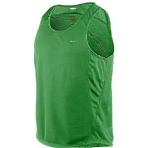  Nike Verde Green Dri Fit Essentials Mesh Running Singlet 