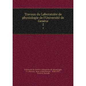   © de GenÃ¨ve Laboratoire de physiologie  Books