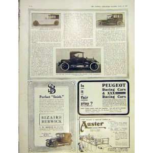  Motor Car Sheffield Simplex Bedford Talbot Print 1914 