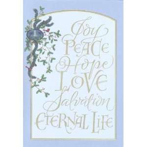 Christmas Cards with Scripture   Joy Peace Hope Love Salvation Eternal 