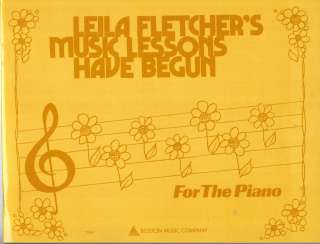 Leilas Fletchers Music Lessons have Begun, for the Piano BRAND NEW 
