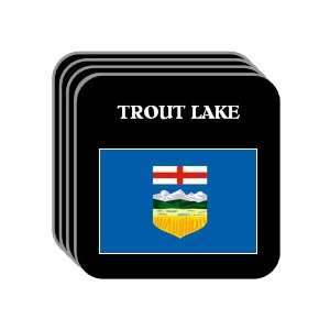  Alberta   TROUT LAKE Set of 4 Mini Mousepad Coasters 