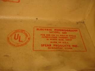   ELECTRIC PHONOGRAPH 78 rpm MODEL 600 + 10 NEW PHONOGRAPH NEEDLES