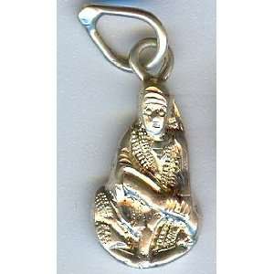    Silver Pendant Sai Baba Saint of Shirdi, India 