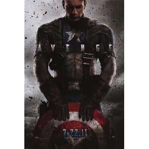  Captain America (Avenge) 27 X 37 Original Theatrical Movie 