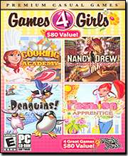 Games 4 Girls Cooking Academy, Penguins, Nancy Drew &  