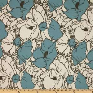 54 Wide Premier Prints Cottage Silhouette Blue/Natural Fabric By The 