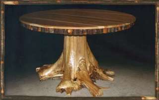   Table 48 Round Tree Trunk Stump Root Base Cabin Lodge New  