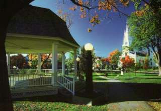 Bath, Maine, Gazebo in the Park     Postcard  