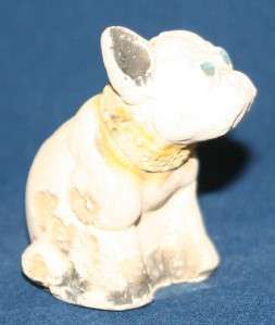 Vintage Westmoreland Shaped French Bulldog Chalkware  