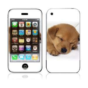 Apple iPhone 3G Decal Vinyl Sticker Skin   Animal Sleeping Puppy