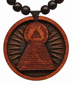 GOOD WOOD NYC ALL SEEING EYE PENDANT NECKLACE  