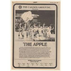  1980 The Apple Rock Musical Movie Promo Trade Print Ad 