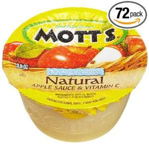 Motts Natural Sauce Apple, 3.9 Ounce Grocery & Gourmet Food