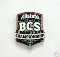 2008 ALLSTATE BCS CHAMPIONSHIP NEW ORLEANS LOGO PIN  