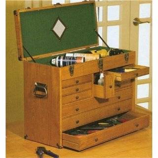  10 Drawer Wooden Tool Chest   Oak Veneer Tool Box Explore 