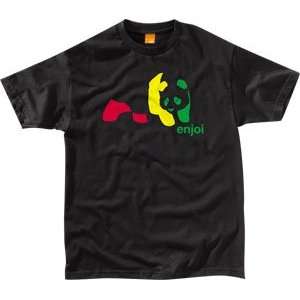 Enjoi T Shirt Rasta Panda [Small] Black  Sports 