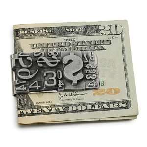 Letter Press Money Clip 