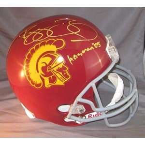 com Reggie Bush Signed USC Trojans Full Size Replica Helmet   Heisman 
