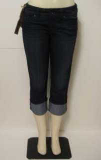 NEW SILVER JEANS Suki Capri Womens Dark Jeans Sz 24 36 L9996SSR484 