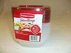 RUBBERMAID TAKE ALONGS 7H16 TAKEALONGS 2.9 CUP SQUARE CONTAINERS SET 