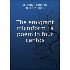  poem in four cantos Standish, fl. 1793 1841 OGrady Books