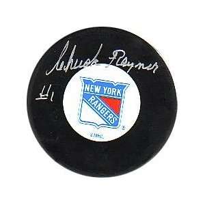  Chuck Rayner Signed Hockey Puck   deceased   Autographed 
