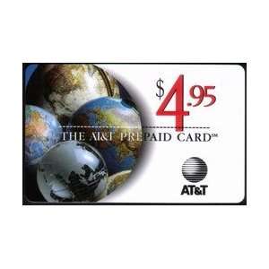   Phone Card $4.95 AT&T Prepaid Card (World Globes) 