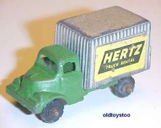 HERTZ RENTAL MOVING TRUCK BARCLAY USA DIECAST 1960s  