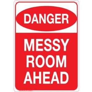 Brand New Novelty Danger Messy Room Ahead Metal Sign   Great Gift Item 