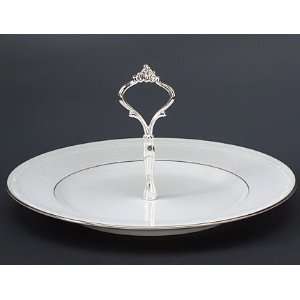  Whitecliff Platinum Handled Hostess Tray