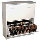 shoe cabinet holds 24 pr shoes white finish by ventu