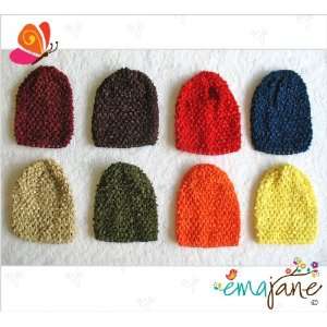   of Super Soft Crochet Baby Waffle Beanie Hats (Flowers Not Included